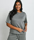Soft Touch Lounge Set Mit Weitem Bein Curvy - Sage Green