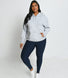 Everyday Pullover Hoodie Curvy - Light Grey Marl