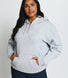 Everyday Pullover Hoodie Curvy - Light Grey Marl