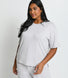Soft Touch Lounge Set Mit Weitem Bein Curvy - Grey