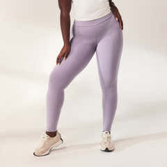 Leichte, hochtaillierte Alltags-Leggings – Mauve