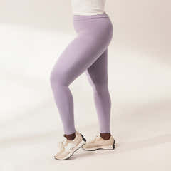 Leichte, hochtaillierte Alltags-Leggings – Mauve