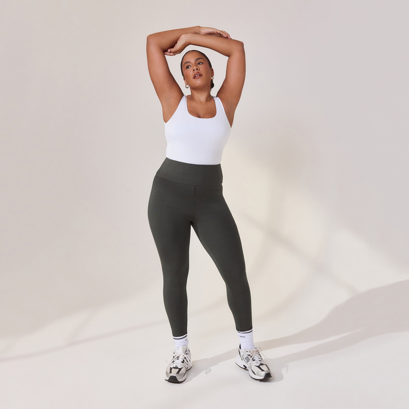 Alltägliche Leichte Leggings - Tannengrün