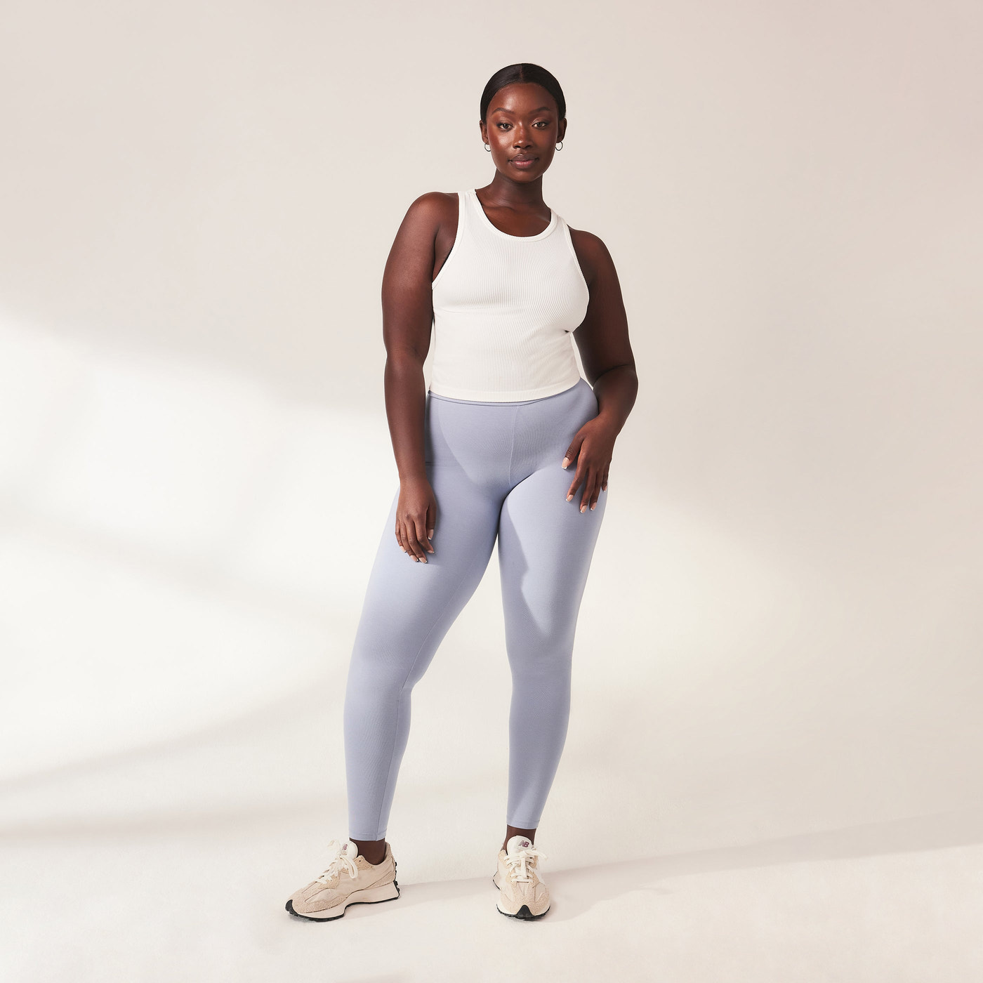 Alltägliche Leichte Leggings - Puderblau