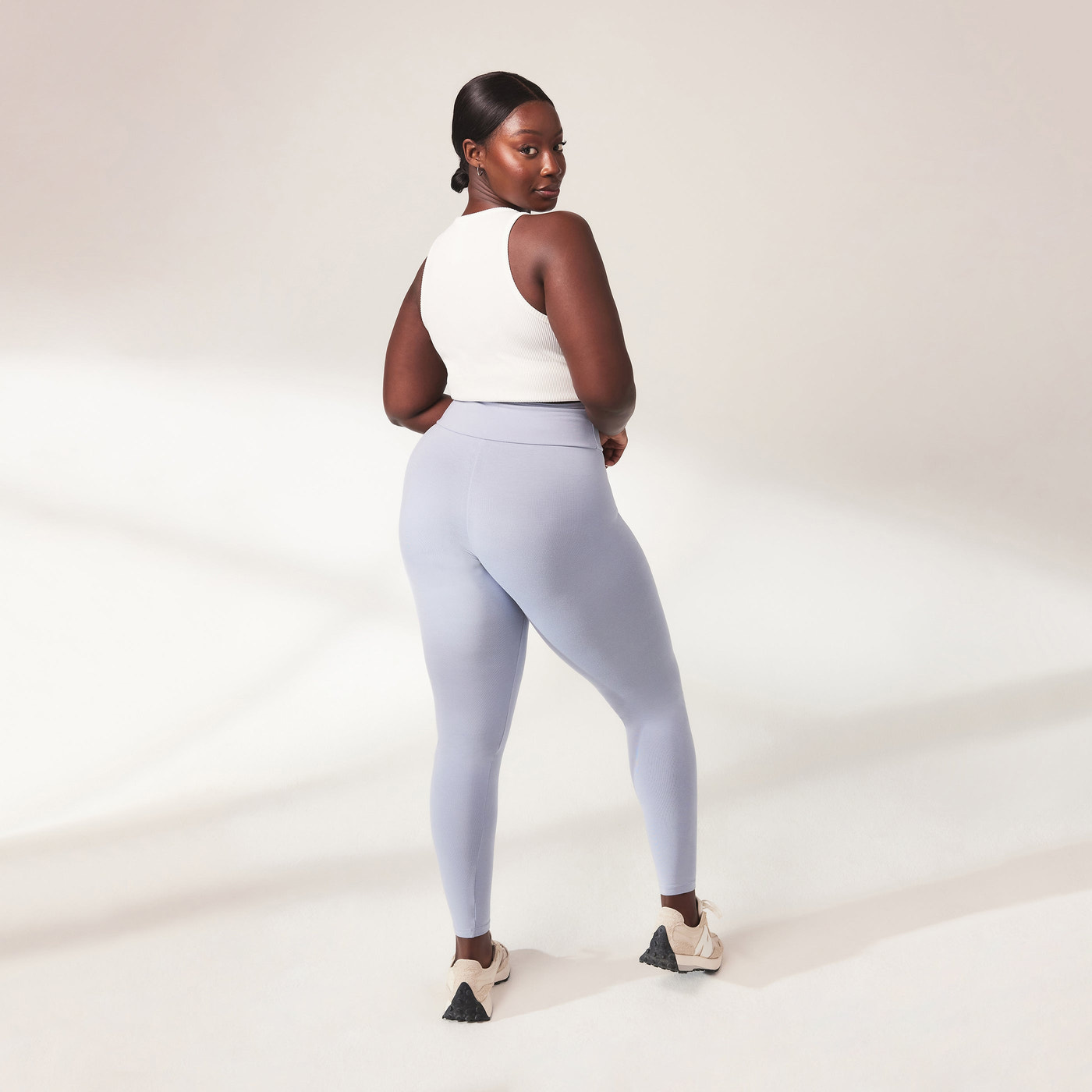 Alltägliche Leichte Leggings - Puderblau