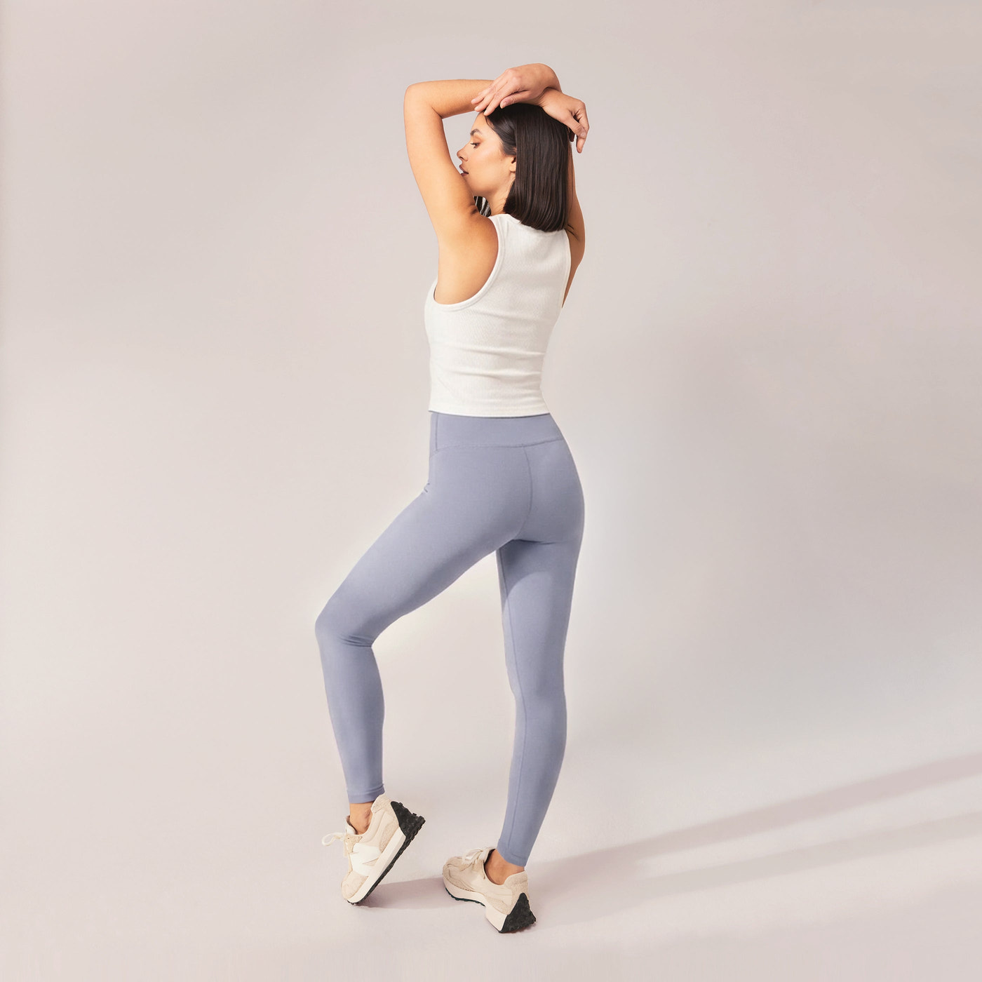 Alltägliche Leichte Leggings - Puderblau