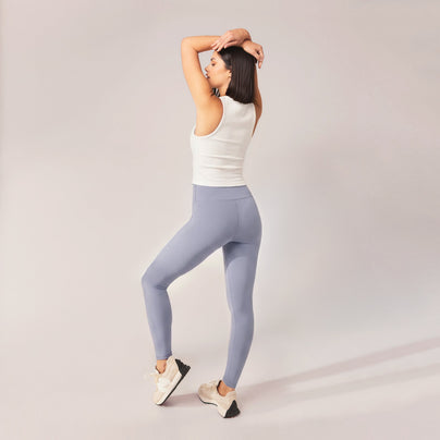 Alltägliche Leichte Leggings - Puderblau