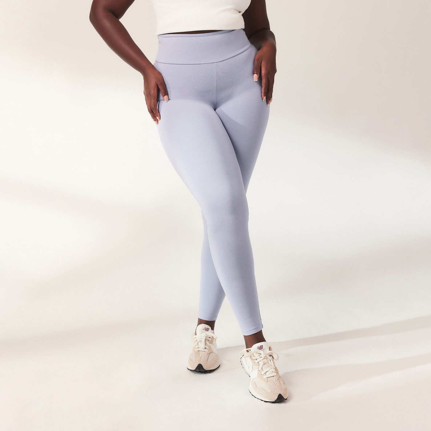 Alltägliche Leichte Leggings - Puderblau
