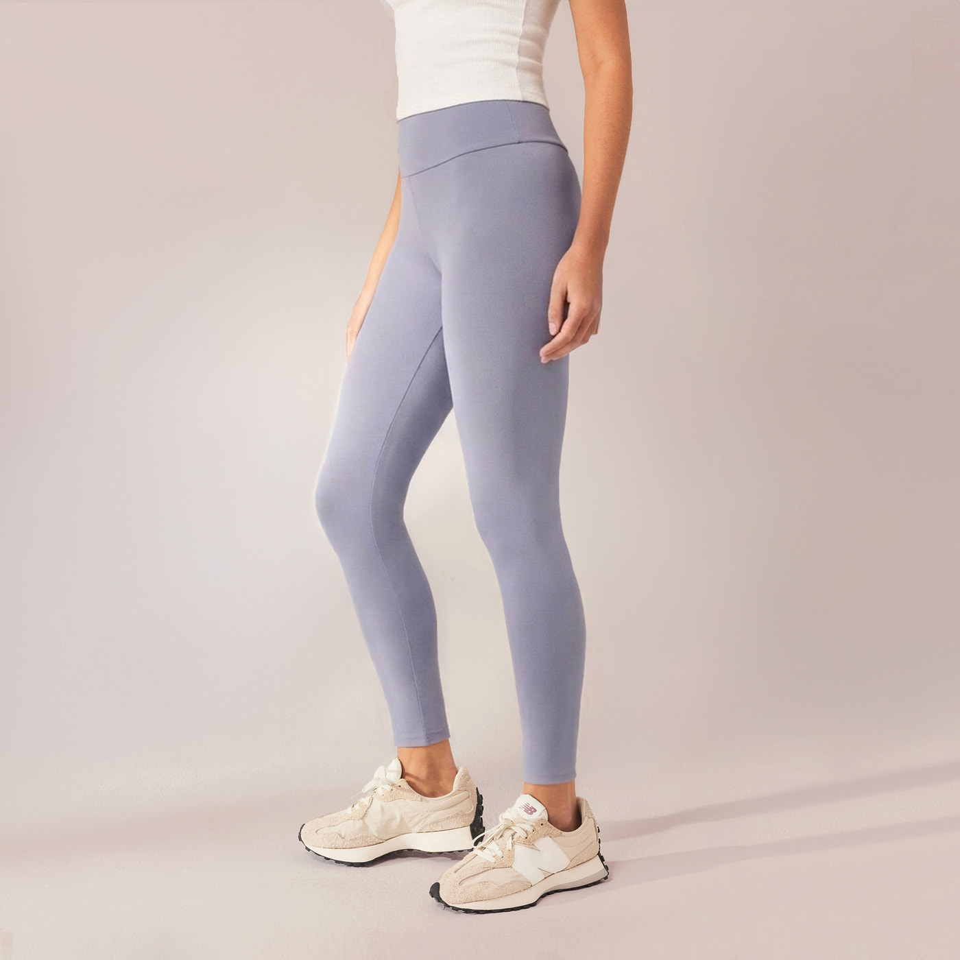 Alltägliche Leichte Leggings - Puderblau