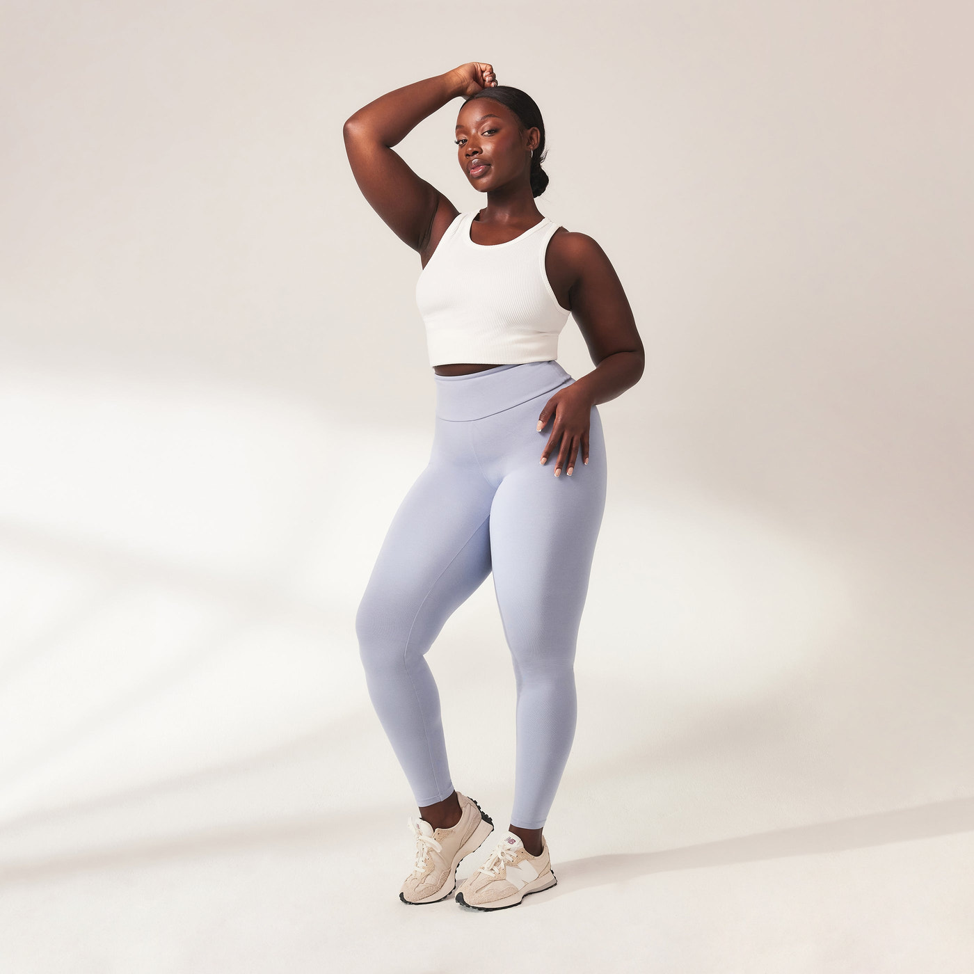 Alltägliche Leichte Leggings - Puderblau