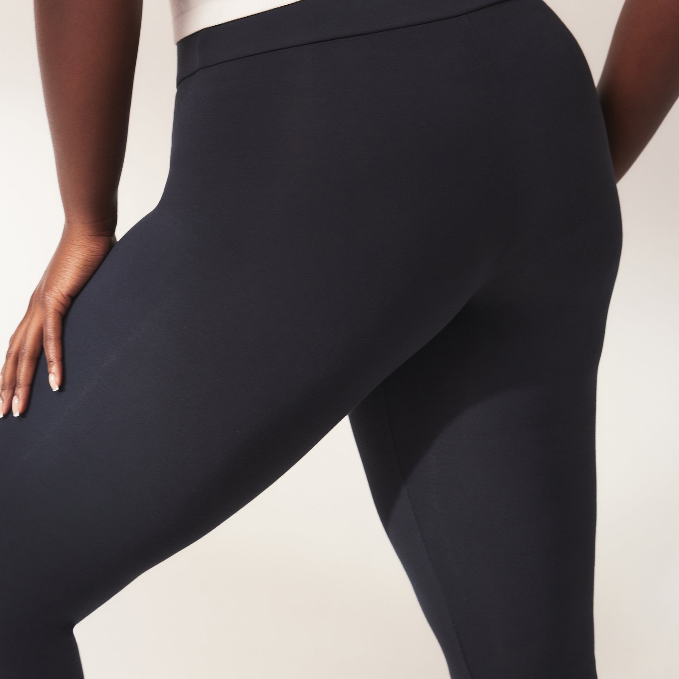 Leichte Umstands-Schlagleggings - Vintage Navy
