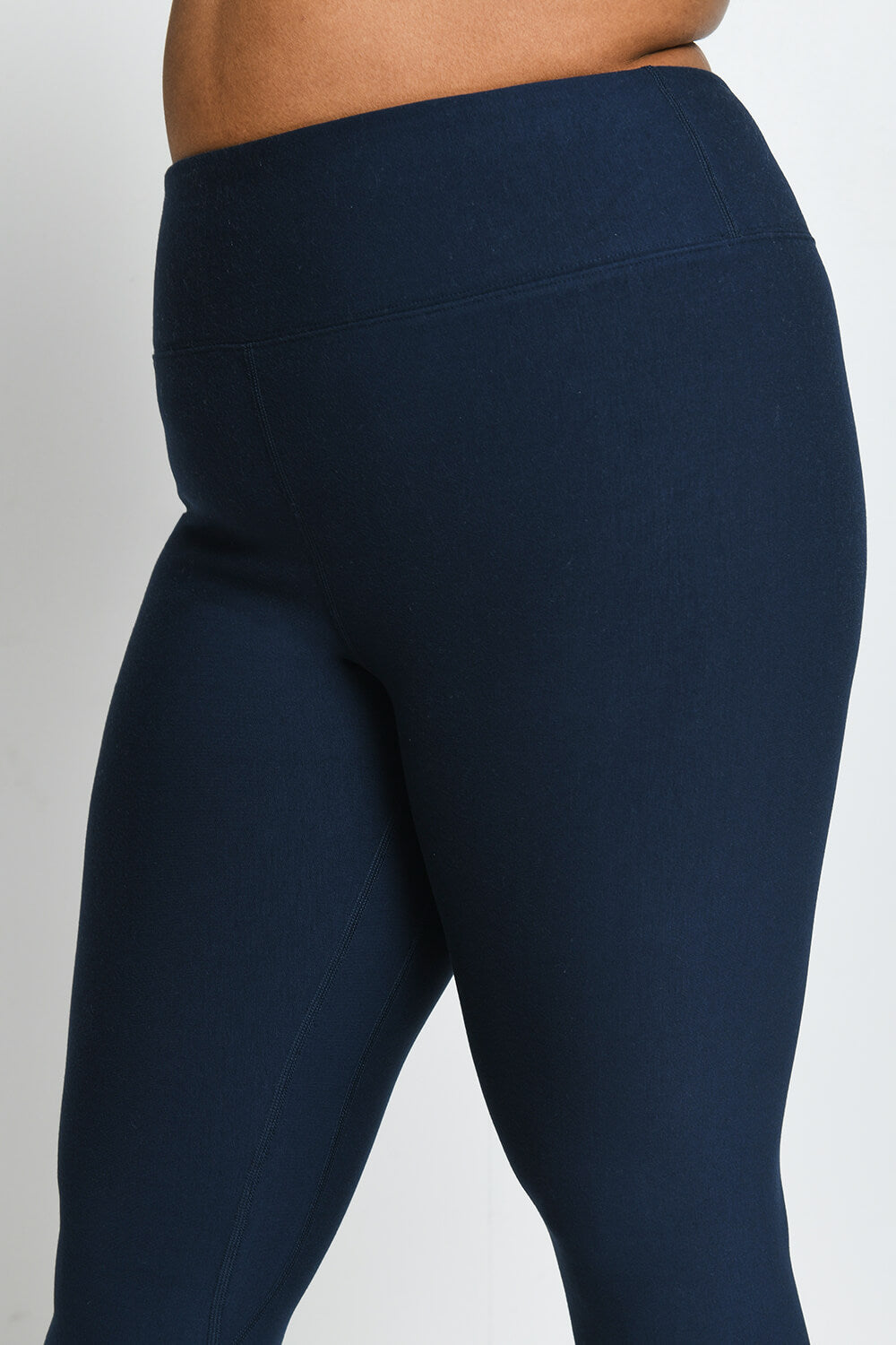 Everyday Winter High Waisted Leggings Curvy - Navy