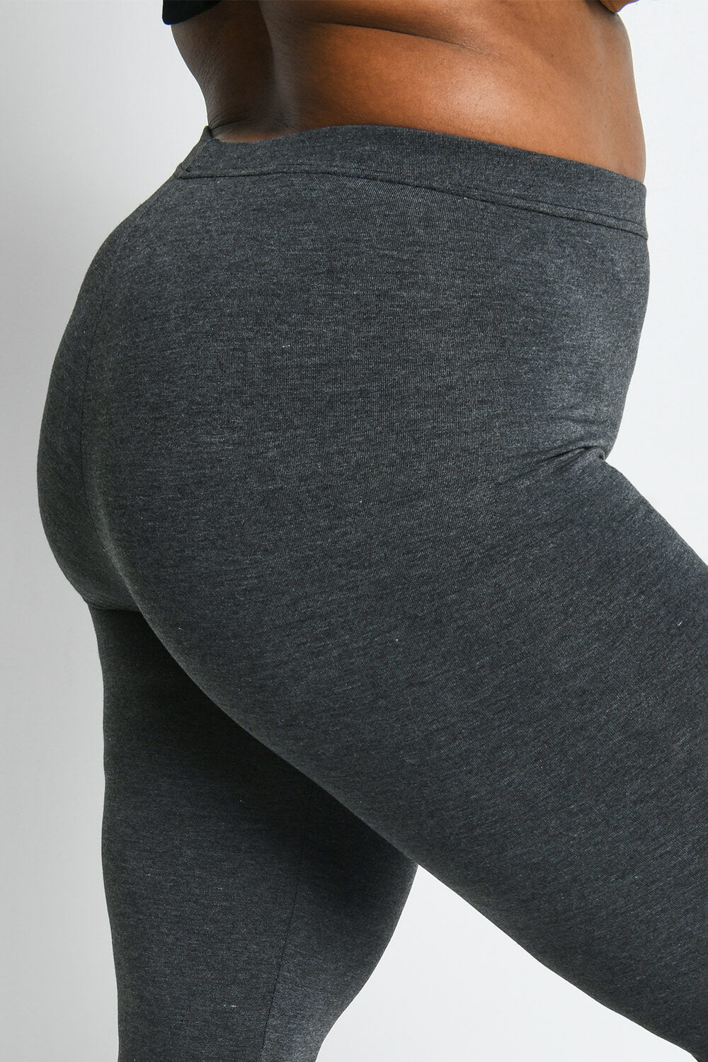Everyday Cropped Leggings Curvy - Dark Grey Marl