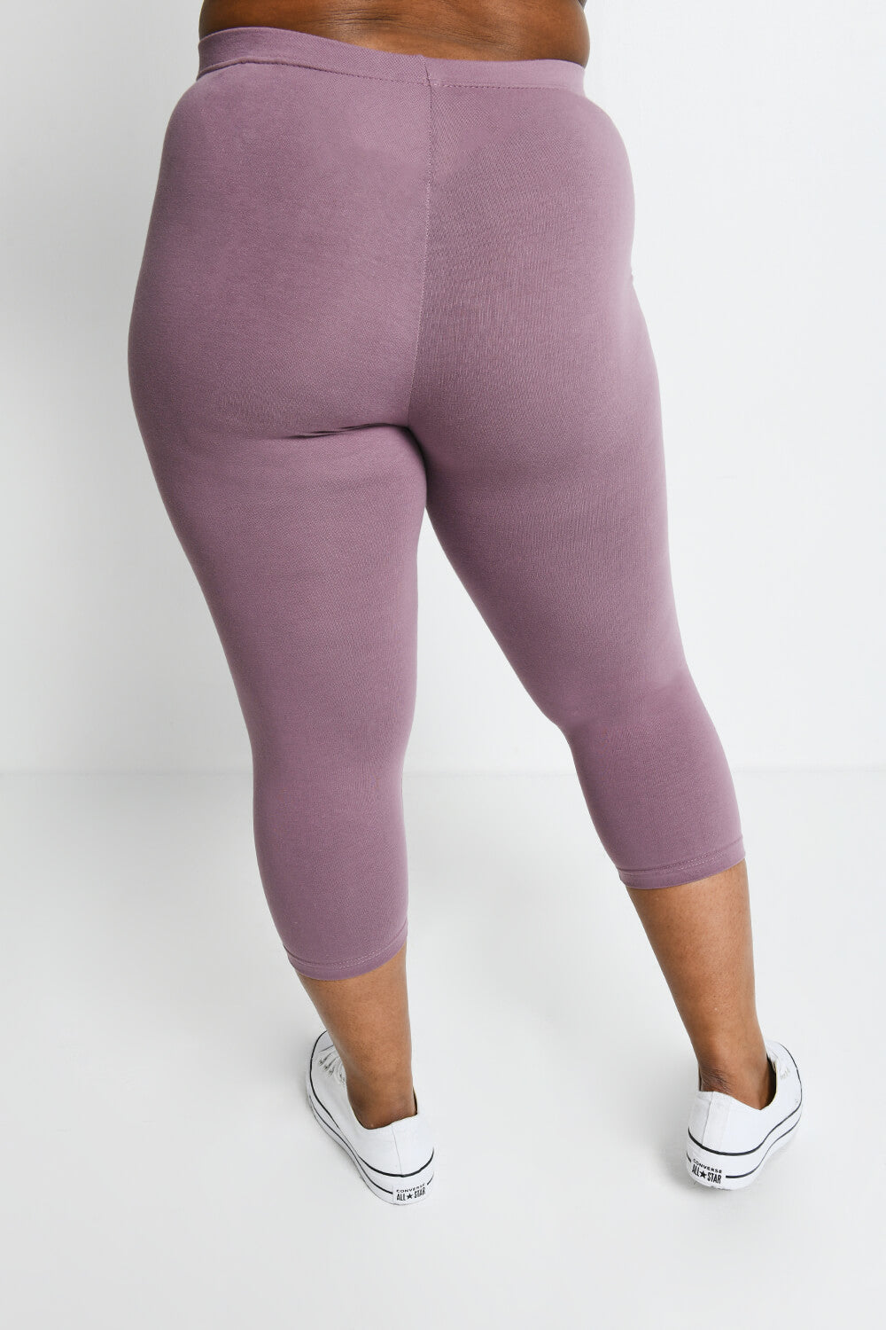 Everyday Cropped Leggings Curvy - Elderberry Purple