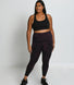 Revitalise 7/8 High Waisted Leggings Curvy - Dark Cherry Tie Dye
