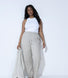 Leinenhose Curvy - Stone