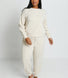 Luxus Lounge Sweatshirt Curvy - Vanilla Marl