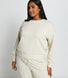 Luxus Lounge Sweatshirt - Vanilla Marl