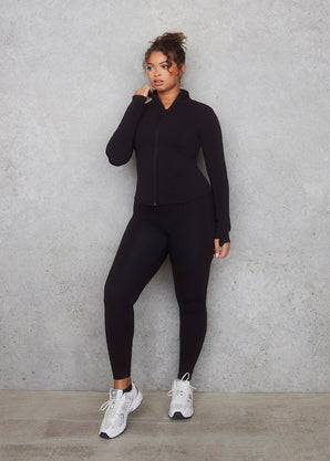 Empower Trainingsjacke Curvy - Black