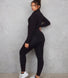 Empower Trainingsjacke Curvy - Black