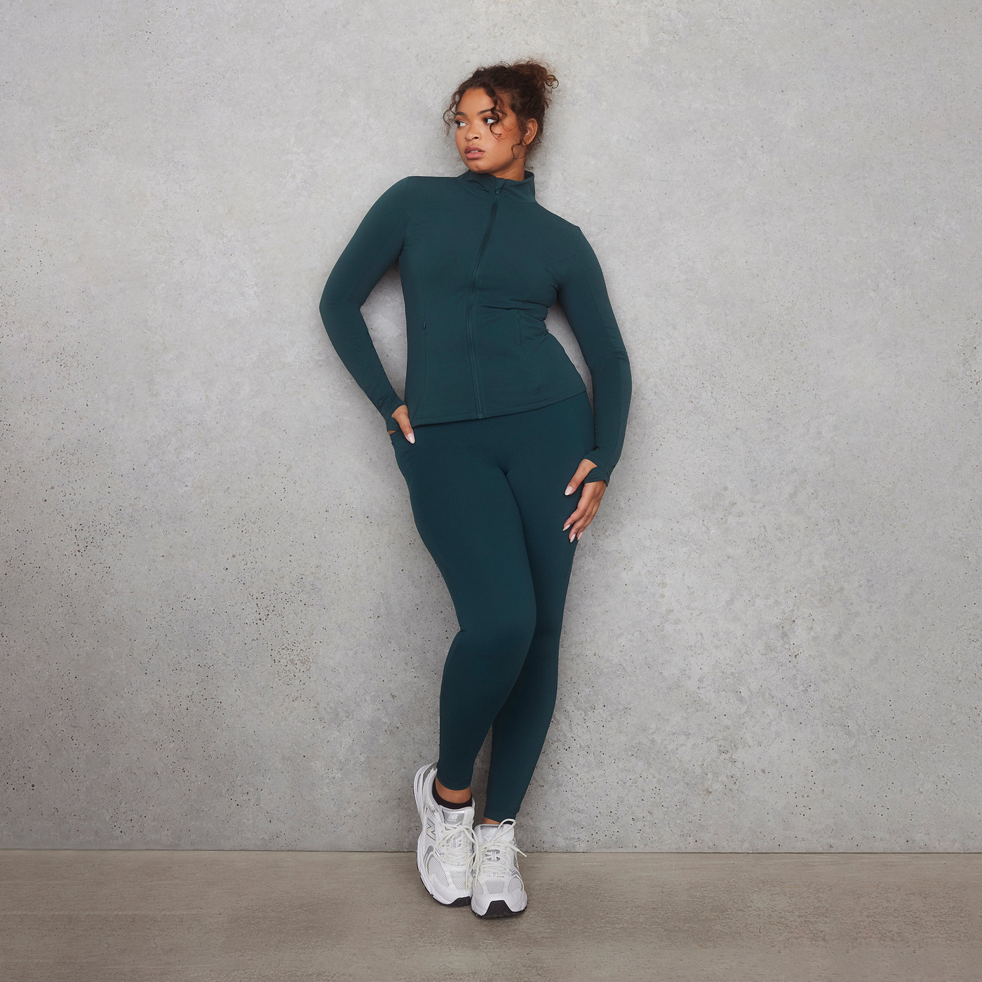 Empower Leggings Curvy - Deep Forest