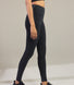 Alltägliche High-Waisted Leggings - Schwarze Animal-Print