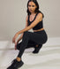 Alltägliche High-Waisted Leggings - Schwarze Animal-Print
