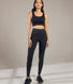 Alltägliche High-Waisted Leggings - Schwarze Animal-Print