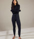 Recharge High Waisted Jogginghose - Midnight Black