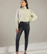 High Waisted Leggings in Lederoptik - Black