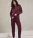 Luxus Lounge Jogginghose - Dark Cherry