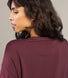 Luxus Lounge Sweatshirt - Dunkelkirschfarbenes