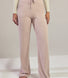Gerippte Hose mit weitem Bein - Pink