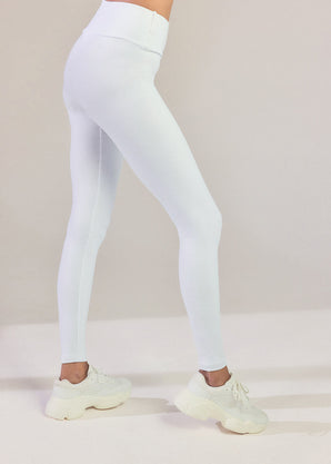Everyday High Waisted Leggings - White