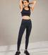 Alltägliche High-Waisted Leggings - Schwarze Animal-Print
