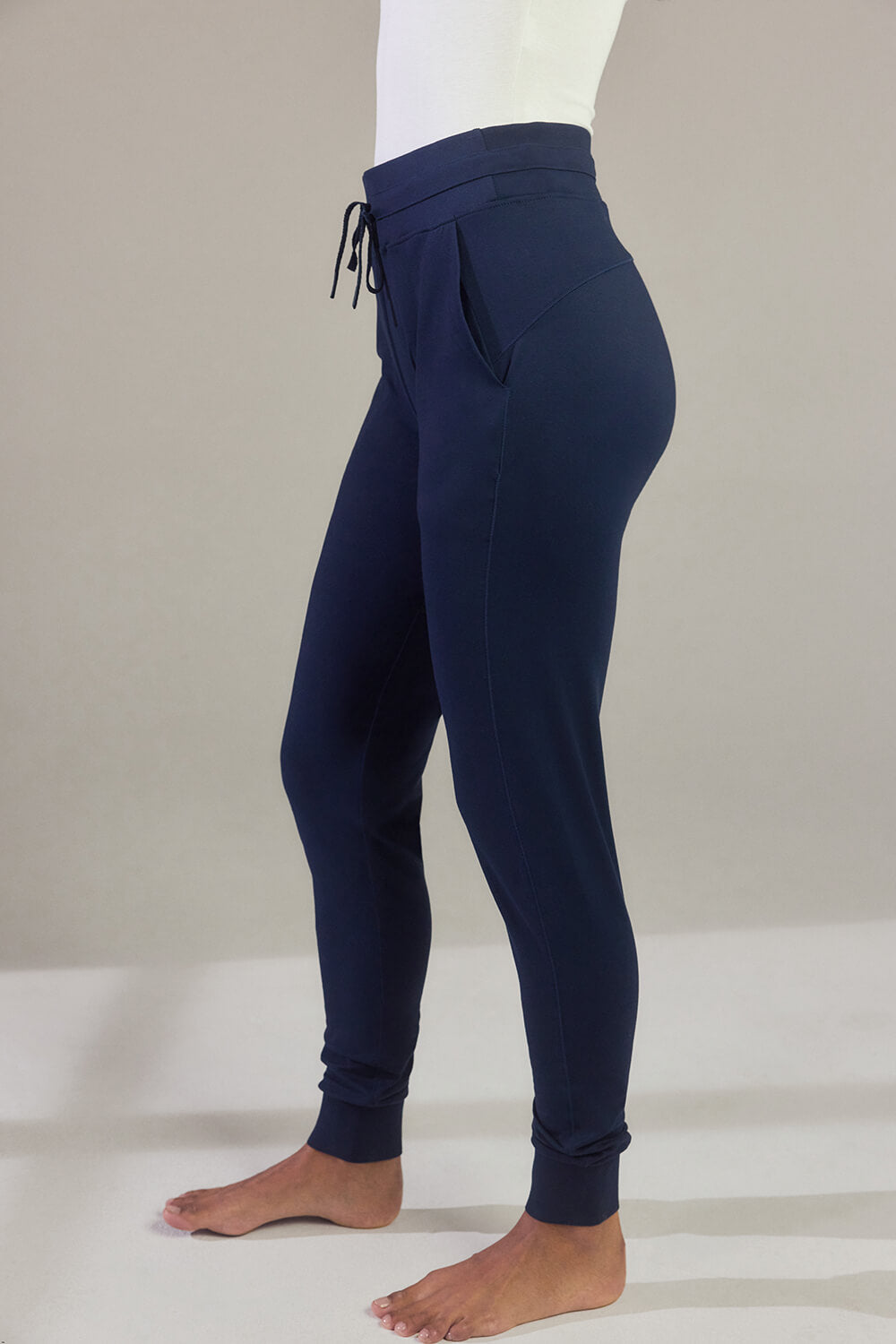 Recharge High-Waisted Jogginghose - Navy Blaue
