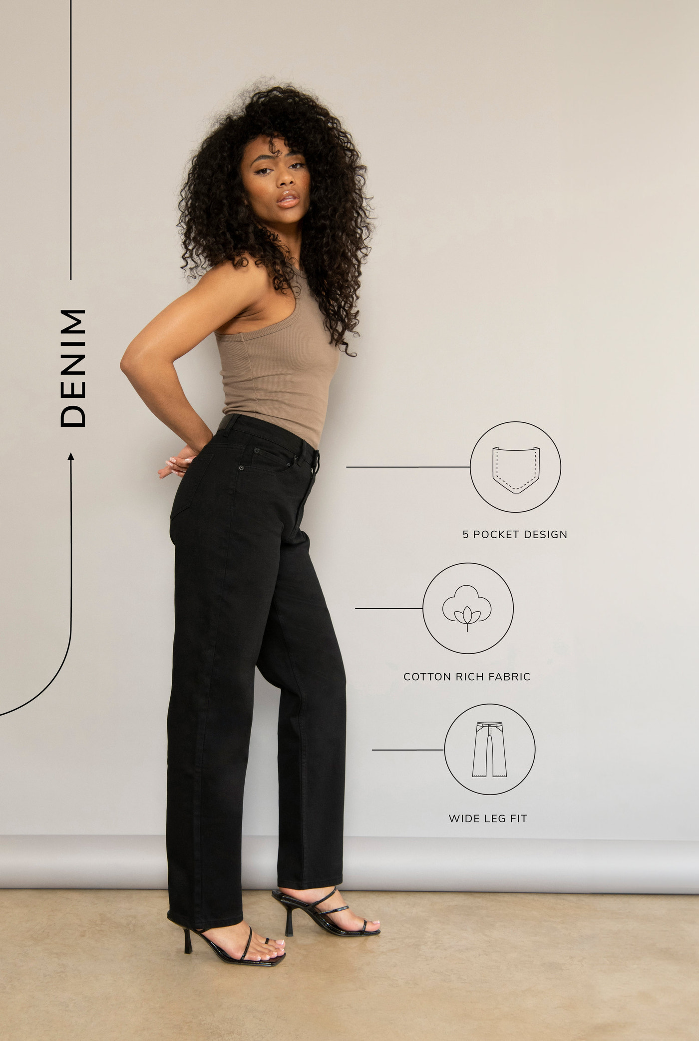 Straight-Fit Jeans - Schwarz