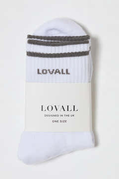 Gerippte Sportsocken - Schiefergrün