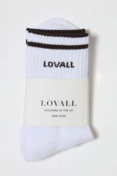 Gerippte Sportsocken – Black Coffee