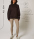 Schwergewicht Übergrößes Hoodie Curvy - Espresso Brown