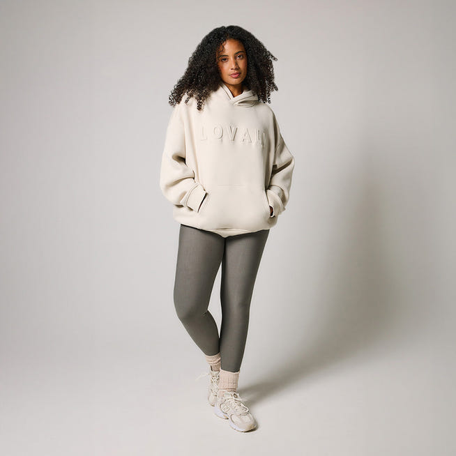Alltägliche Winter-Leggings mit hoher Taille - Schiefergrün