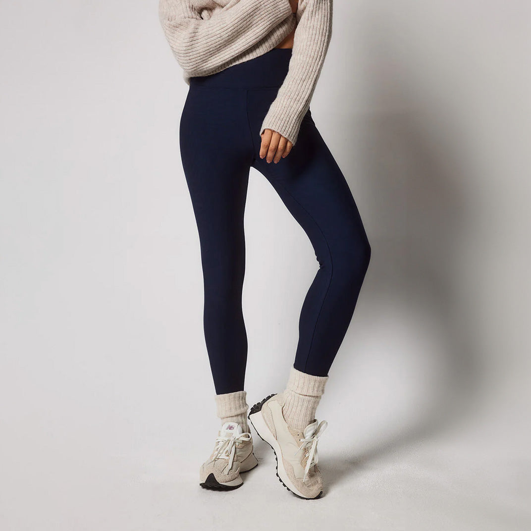 Alltägliche Winter Leggings mit hoher Taille - Navy