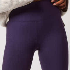 Winter Alltag Leggings mit Hohem Bund – Midnight Plum