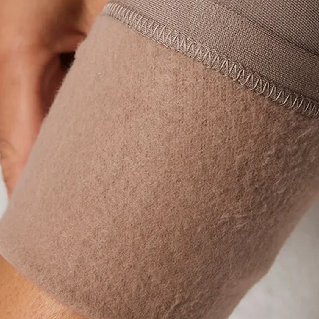 Alltägliche Winter-Leggings mit hoher Taille - Steingrau
