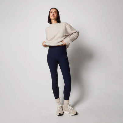 Alltägliche Winter Leggings mit hoher Taille - Navy