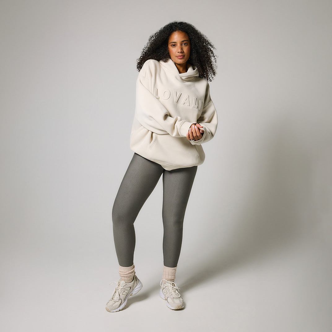 Everyday Winter High Waisted Leggings Curvy - Slate Green