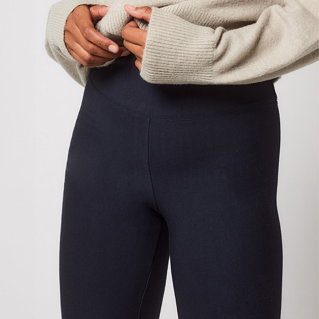 Alltägliche Winter-Leggings mit hoher Taille  - Vintage Navy