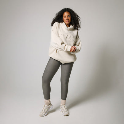 Alltägliche Winter-Leggings mit hoher Taille - Schiefergrün