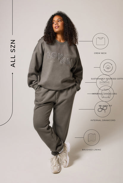 ALL SZN Bio-Jogger mit Bündchen - Slate Green