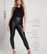 High Waisted Leggings in Lederoptik - Black